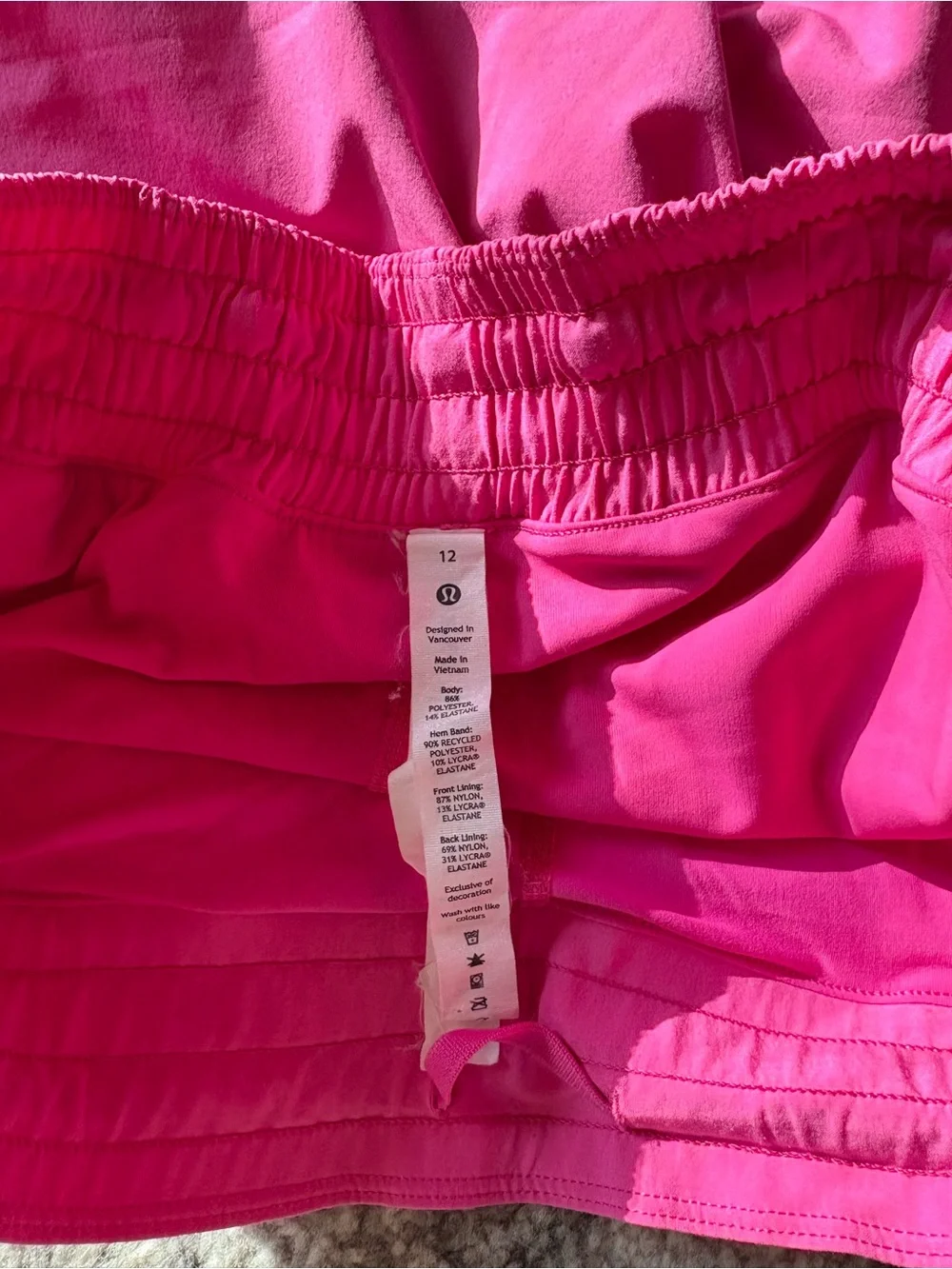 lululemon athletica Bright Pink Circle Skirt